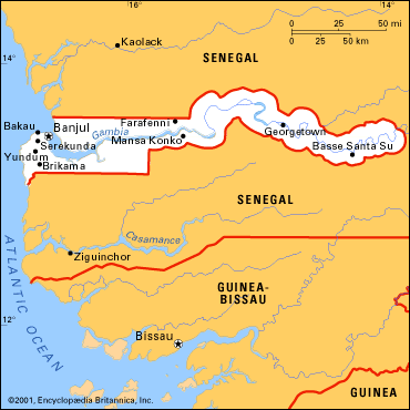 gambia map