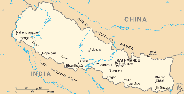 nepal map