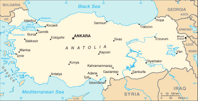 turkey map